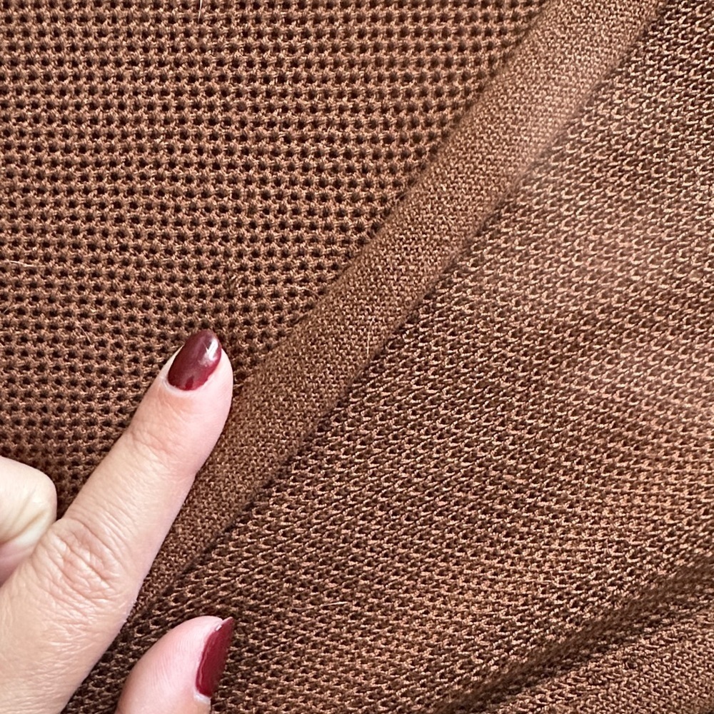Eileen Fisher Women's Brown Rust Open Front Cardigan Casual Autumn Small Cozy - Picture 11 of 12
